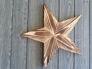 Rustic Wooden Star - Weathered White