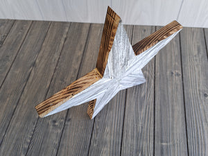 Rustic Wooden Star - Weathered White