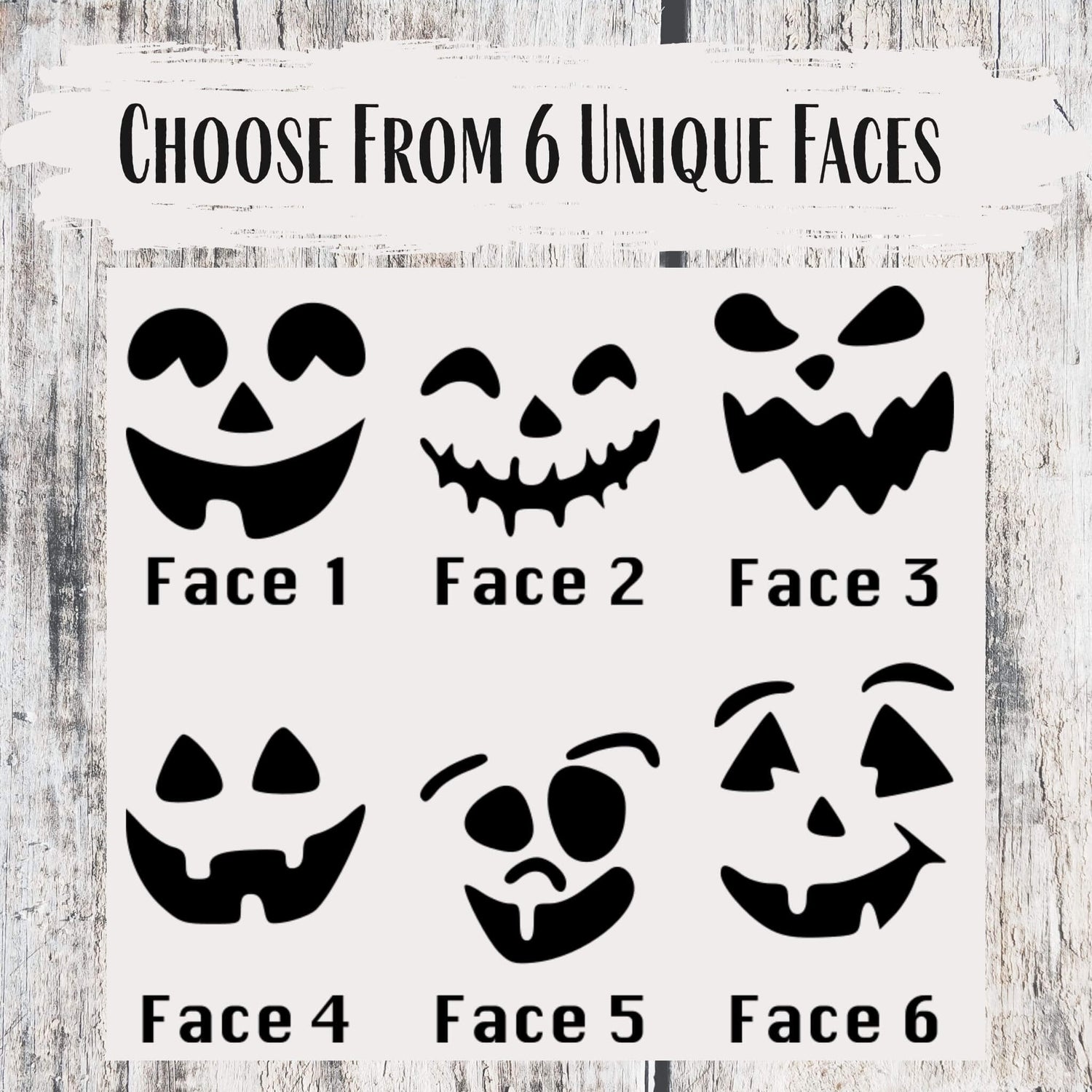 Rustic Wooden Jack O' Lantern