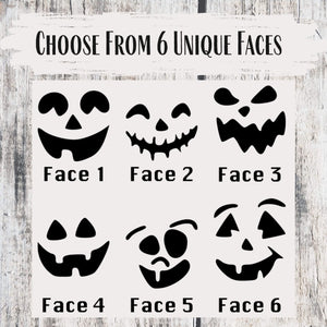 Rustic Wooden Jack O' Lantern