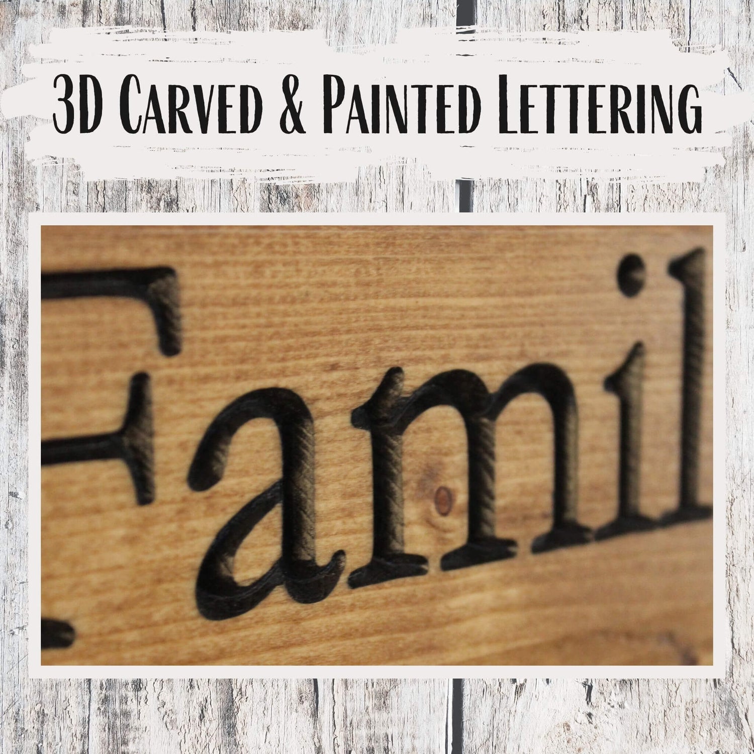 Personalized Family Coat Rack - Light