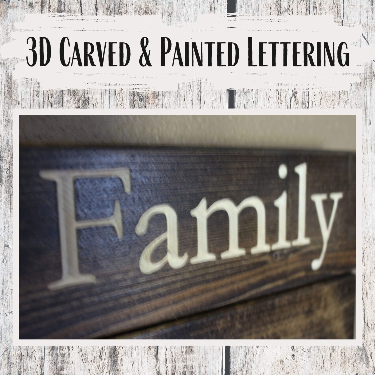 Personalized Family Coat Rack - Dark