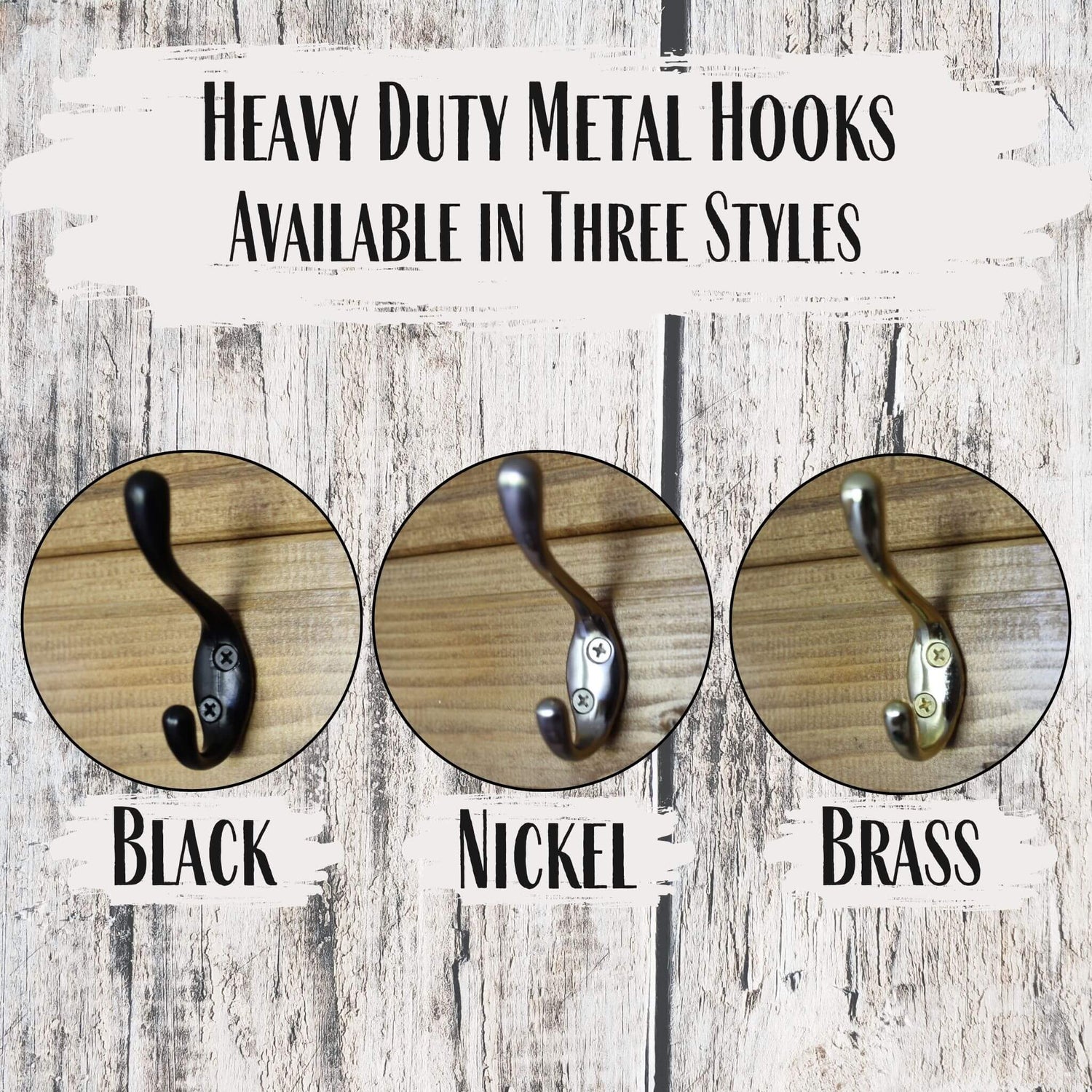 Personalized Family Coat Rack - Dark