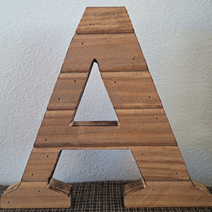Farmhouse Wood Slat Letters - Light Pine