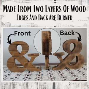 Farmhouse Wood Slat Letters - Light Pine
