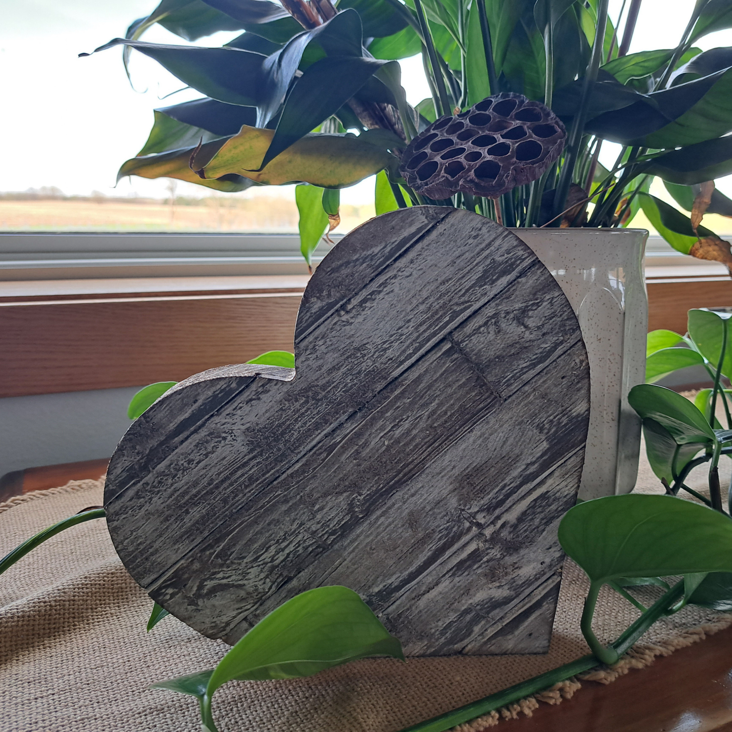 Farmhouse Wood Slat Letters - Weathered White