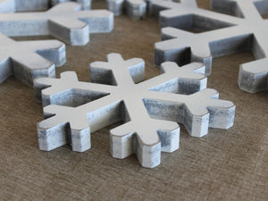 Rustic Wooden Snowflake Ornament