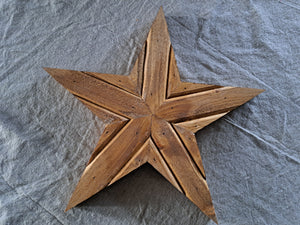 Rustic Wooden Star - Light Pine