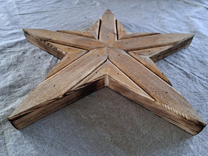 Rustic Wooden Star - Light Pine