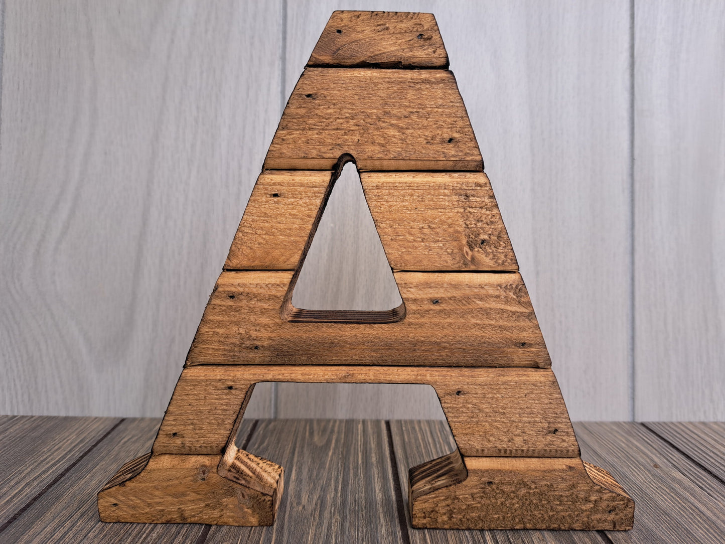 Rustic Wood Letters Light Pine