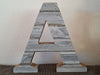 Rustic Wood Letters Weathered White