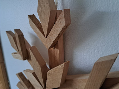 Handcrafted Cedar Wooden Snowflake