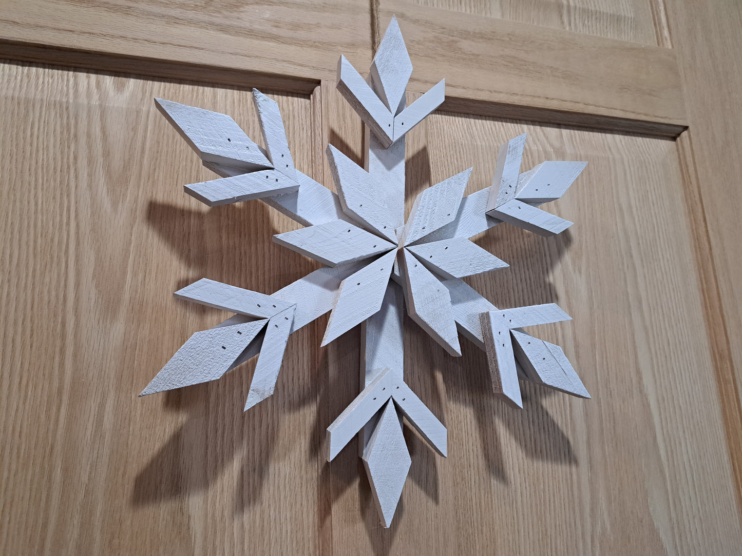 Handcrafted Cedar Wooden Snowflake