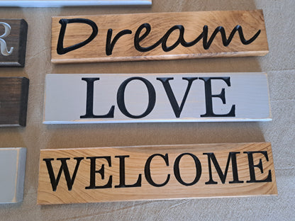 Any Word Custom Carved Wooden Sign