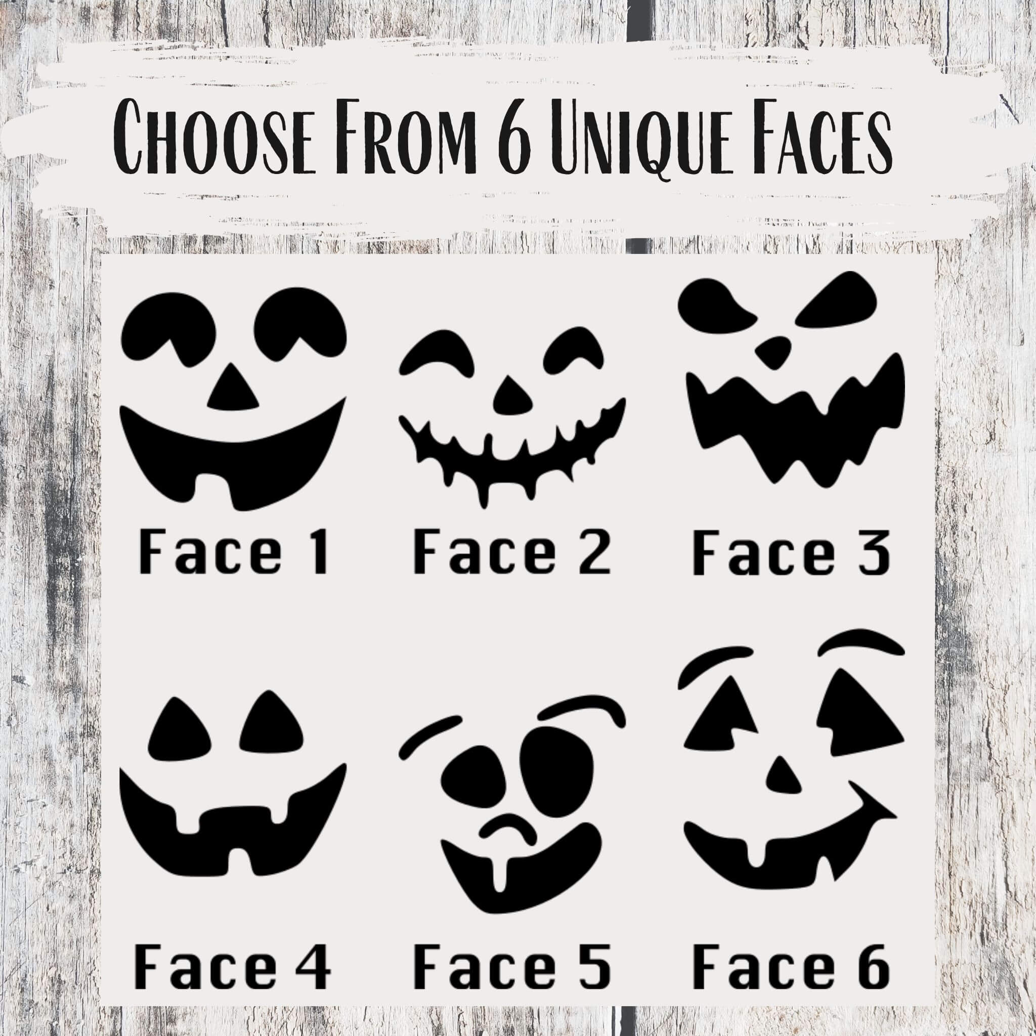 Rustic Wooden Jack O' Lantern