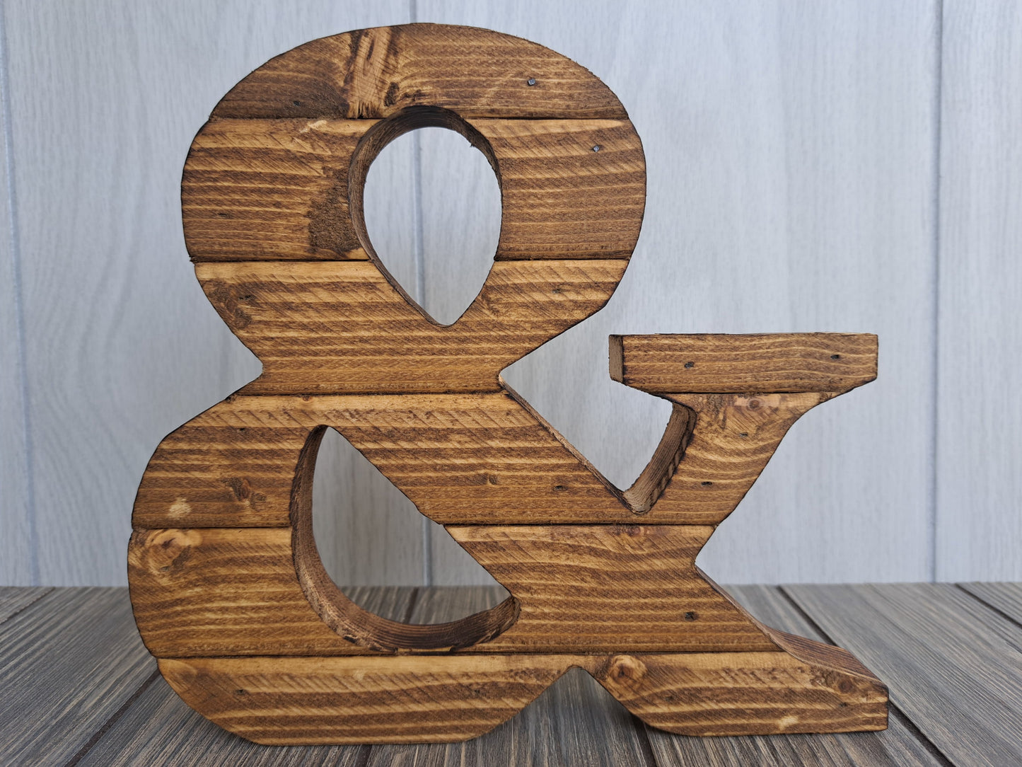 Rustic Wood Letters Light Pine