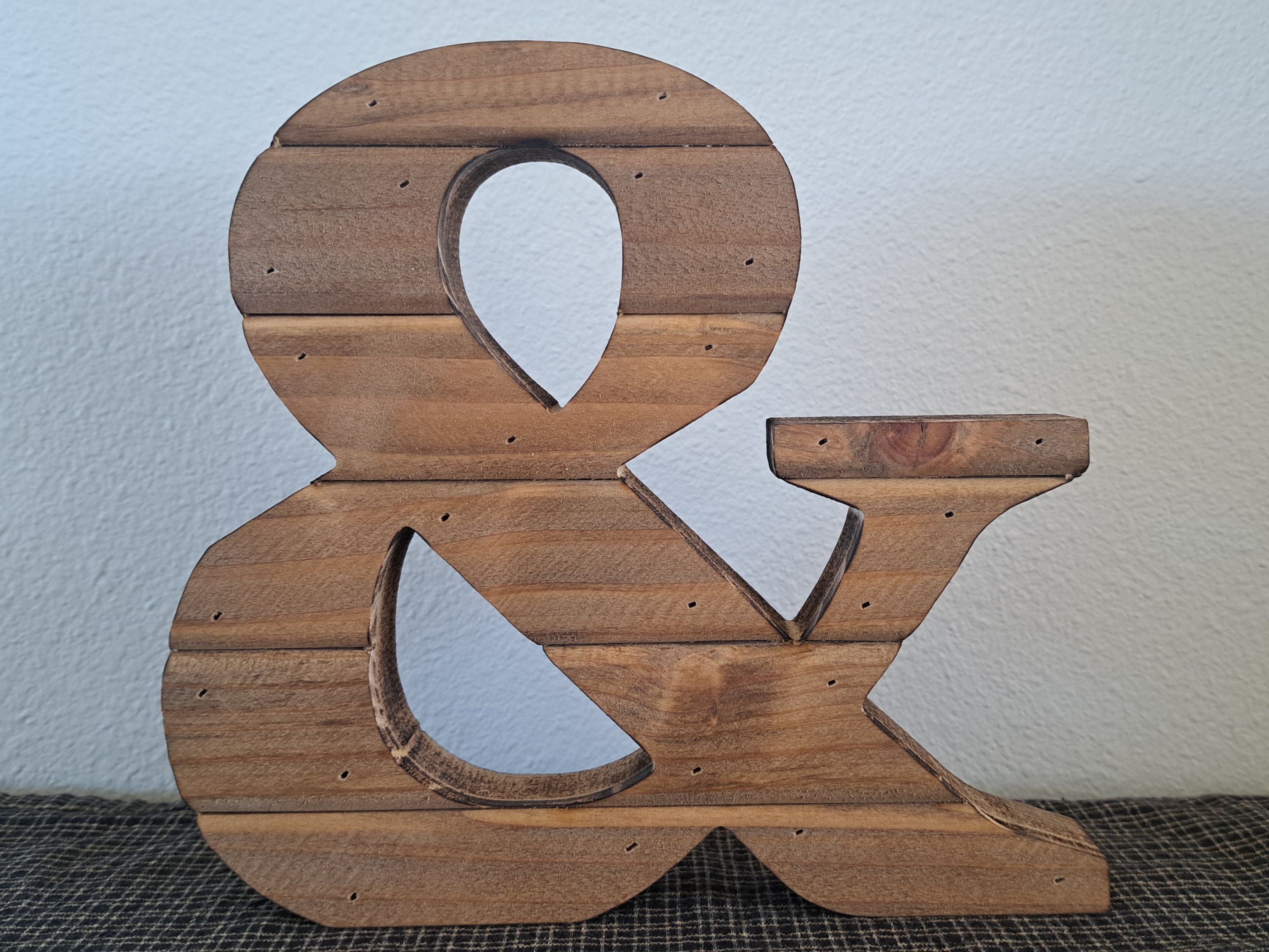 Rustic Wood Letters Light Pine