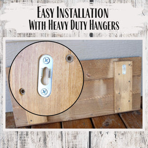Personalized Family Coat Rack - Light