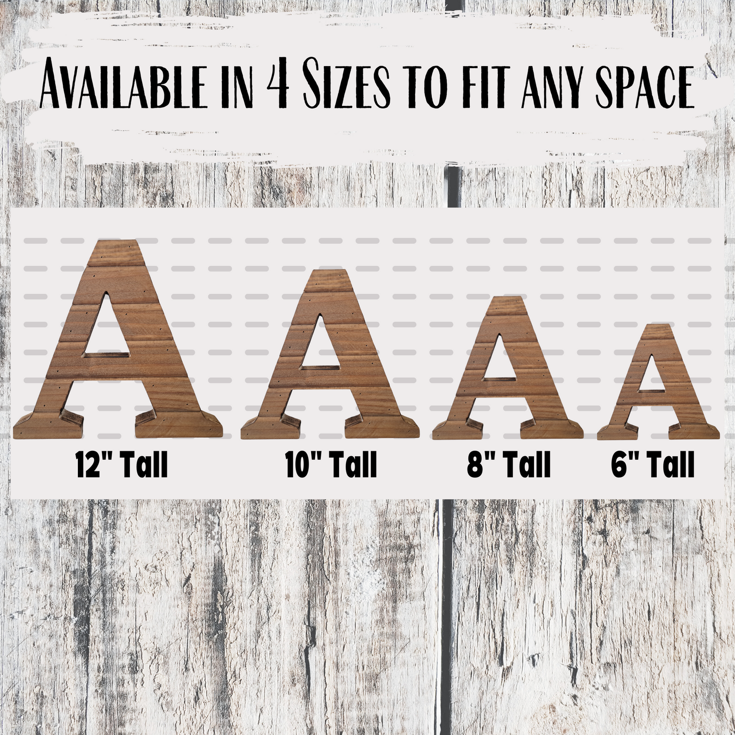 Farmhouse Wood Slat Letters - Light Pine