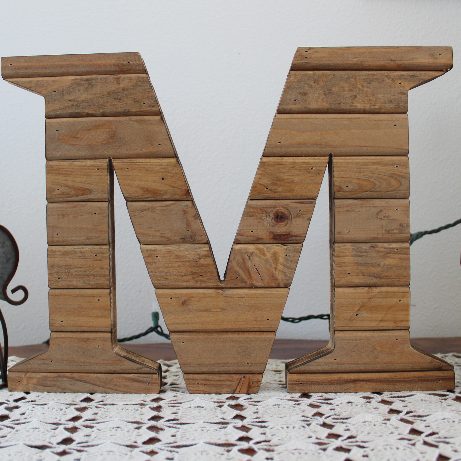 Farmhouse Wood Slat Letters - Light Pine
