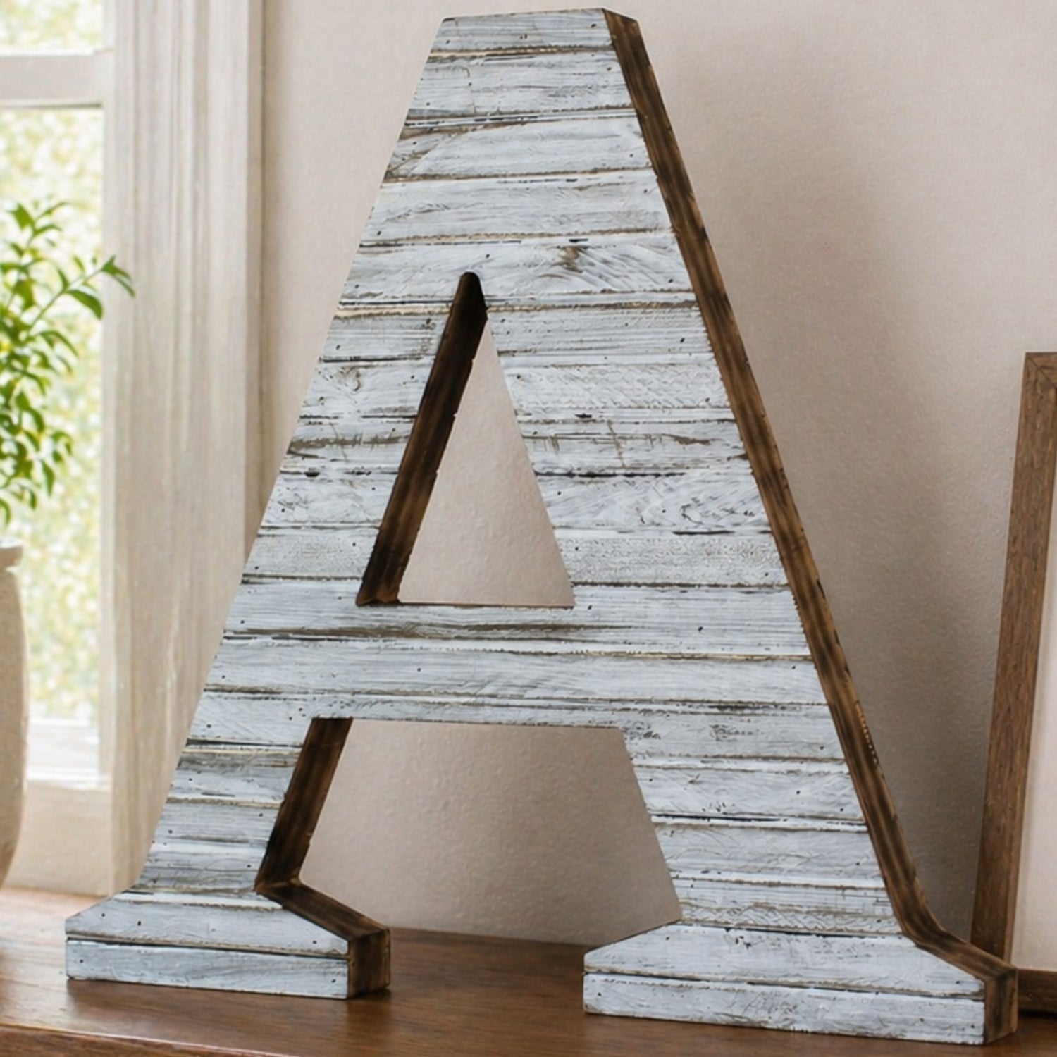 Wood Slat Letters – Freestanding Custom Wood Letters