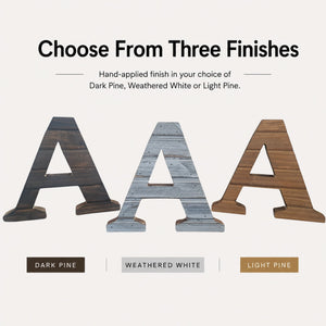 Wood Slat Letters – Wall Hanging Custom Wooden Letters